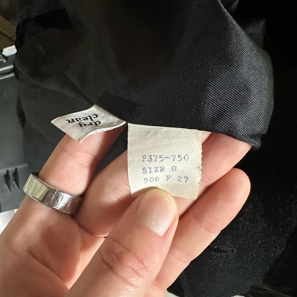 Pendleton Petite Black Blazer Jacket Pure Virgin Wool Vintage Size 8 - Picture 7 of 7